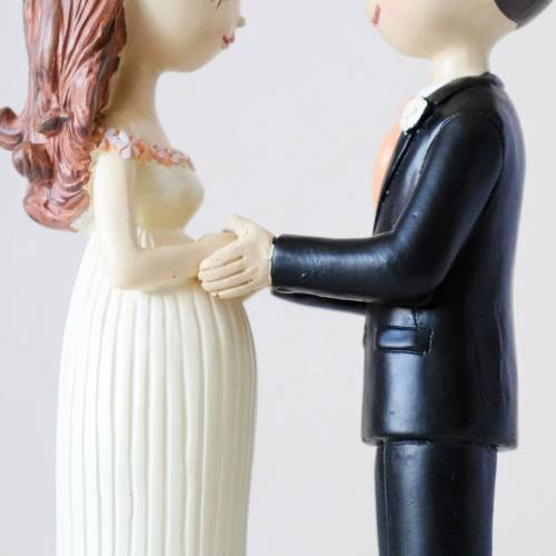 Figura para tarta de boda Novia embarazada - Figuras tarta