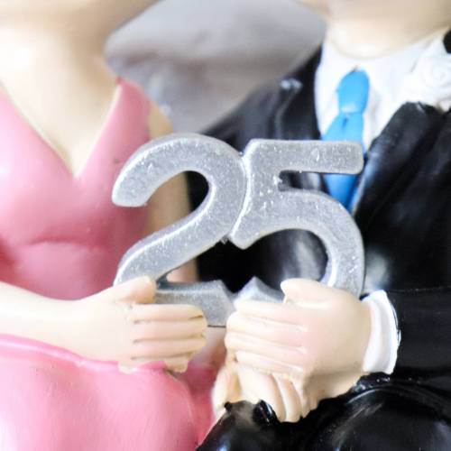 Figura para tarta de boda Bodas de plata 25 aniversario - Inicio