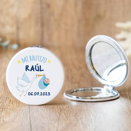 Espejo personalizado "Modelo Raúl" Detalles boda - Detalles personalizables para Bautizo
