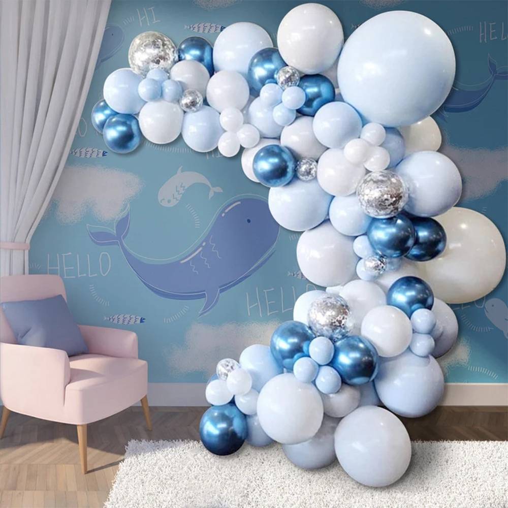 Kit de arco de globos azul 95 globos - Decoración De Comunión