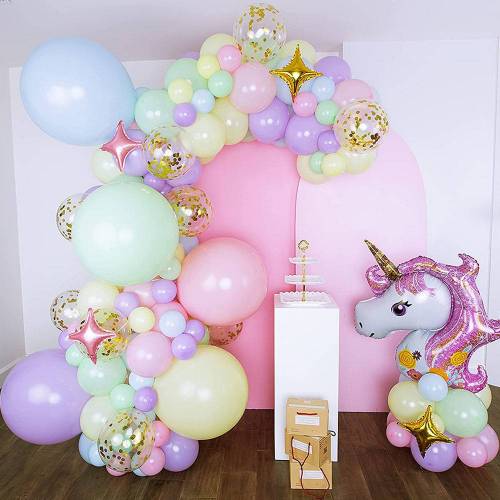 Kit de arco de globos de unicornio 124 globos - Decoración De Comunión