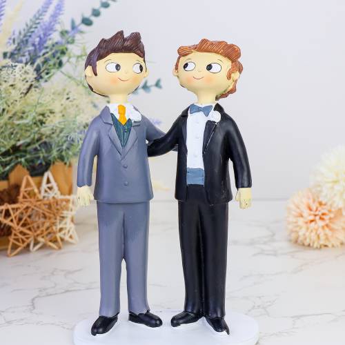 Figura tarta de boda 2 hombres - Figuras tarta