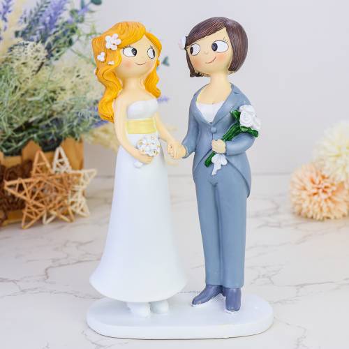 Figura tarta de boda 2 mujeres - Figuras tarta