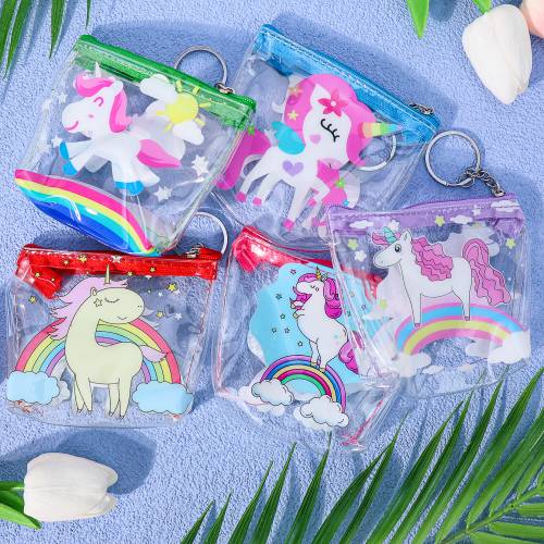 ▷ Monedero plástico de unicornio Monedero pequeño Detalles para