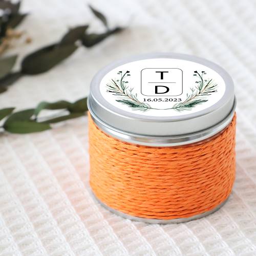 Vela personalizada boda aromática "Calma" detalles boda