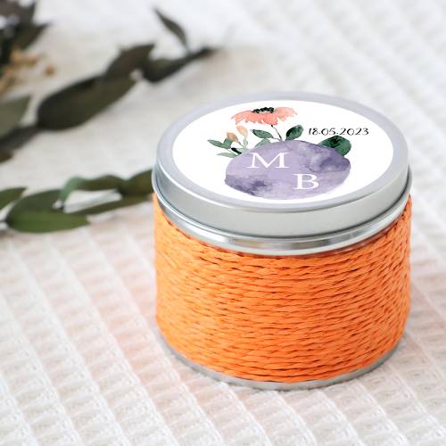 Vela personalizada boda aromática "Lara" detalles boda