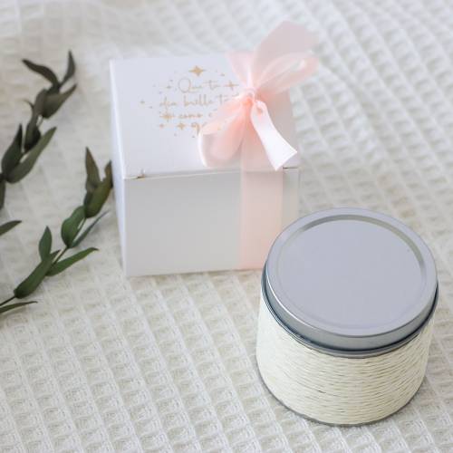 Vela personalizada boda aromática "Lemonnade" detalles boda