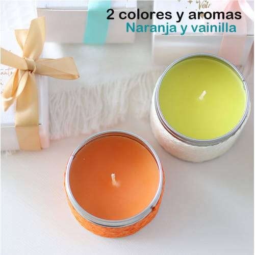 Vela personalizada boda aromática "Lemonnade" detalles boda