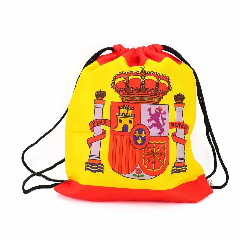 Mochila de cuerdas con diseño de bandera de España