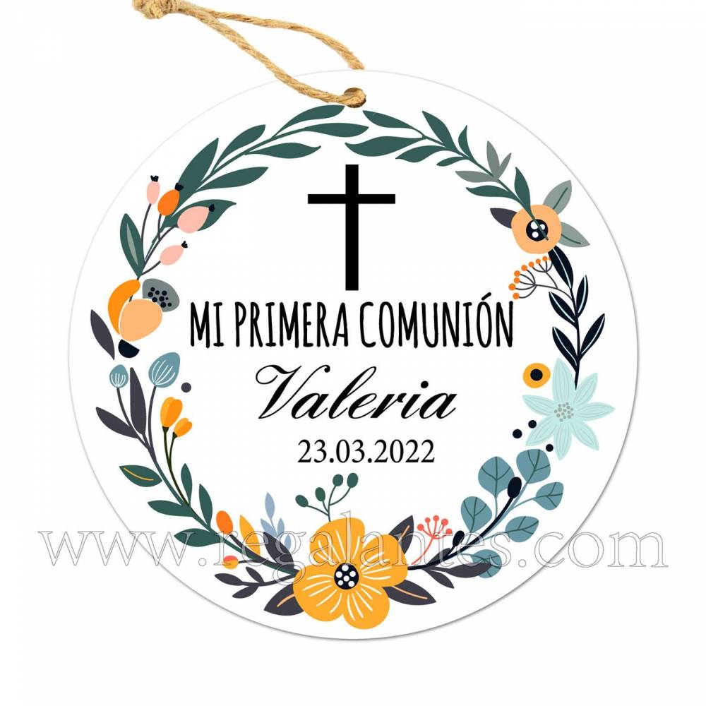 Etiqueta Comunión Personalizada Valeria - Pegatinas Y Etiquetas Personalizadas Comunión