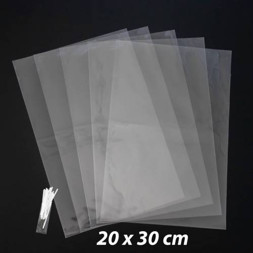 50 bolsas celofán transparentes baratos 20x30cm - Envoltorio Regalo