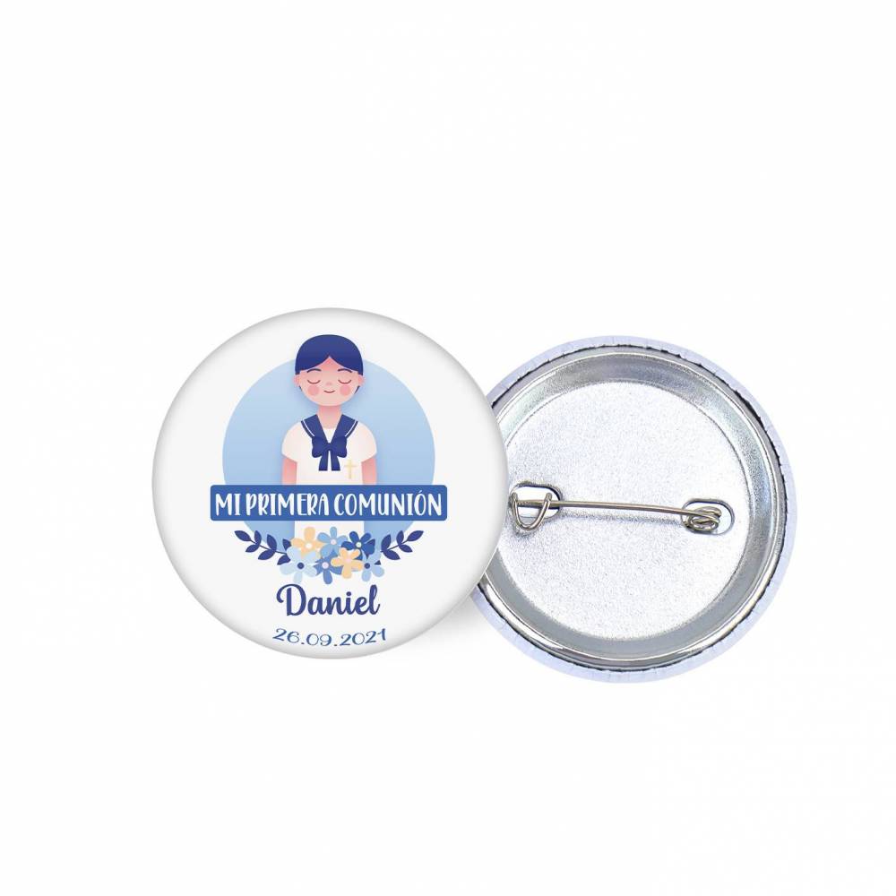 Chapa personalizada modelo Daniel detalles comunión - Chapas Personalizadas Comunión