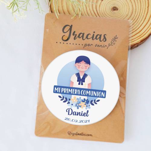 Chapa personalizada modelo Daniel detalles comunión