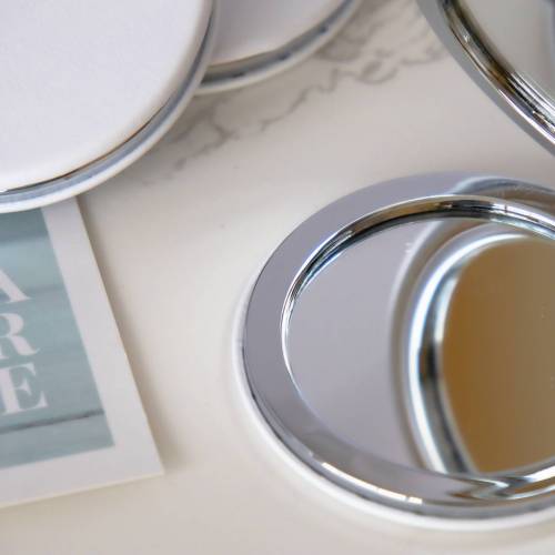 Espejo plegable polipiel Detalle de comunión - Detalles para comunión