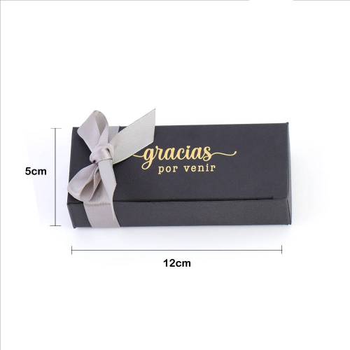 Caja de regalo de carton negra 15 x 10 x 5 cm - Caja para envolver