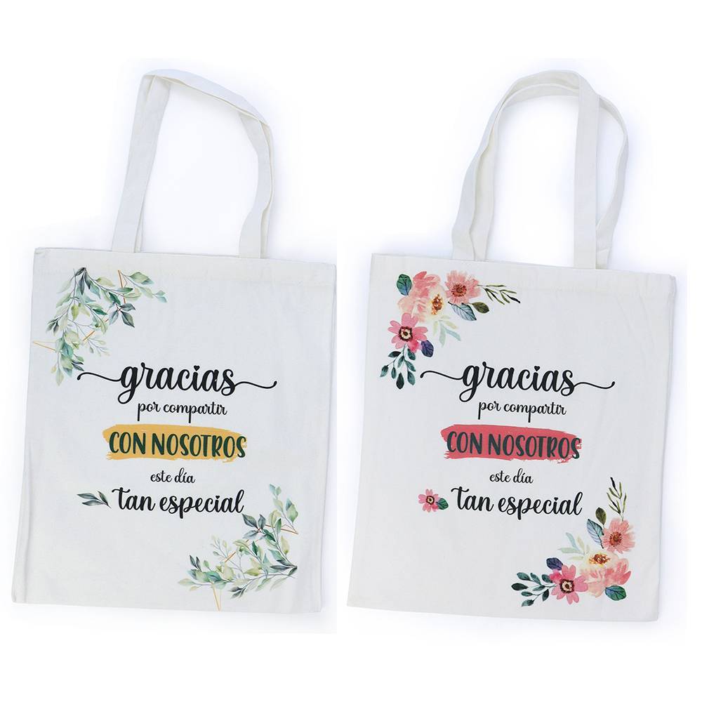 Bolsa Tote bag personalizada para regalar a quien desees dar las GRACIAS